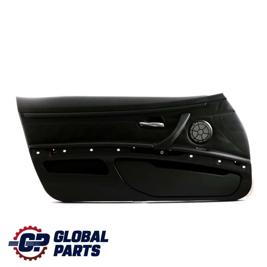 BMW 3 E92 E93 M3 Front Left N/S Door Card Lining Trim Panel Black Leather
