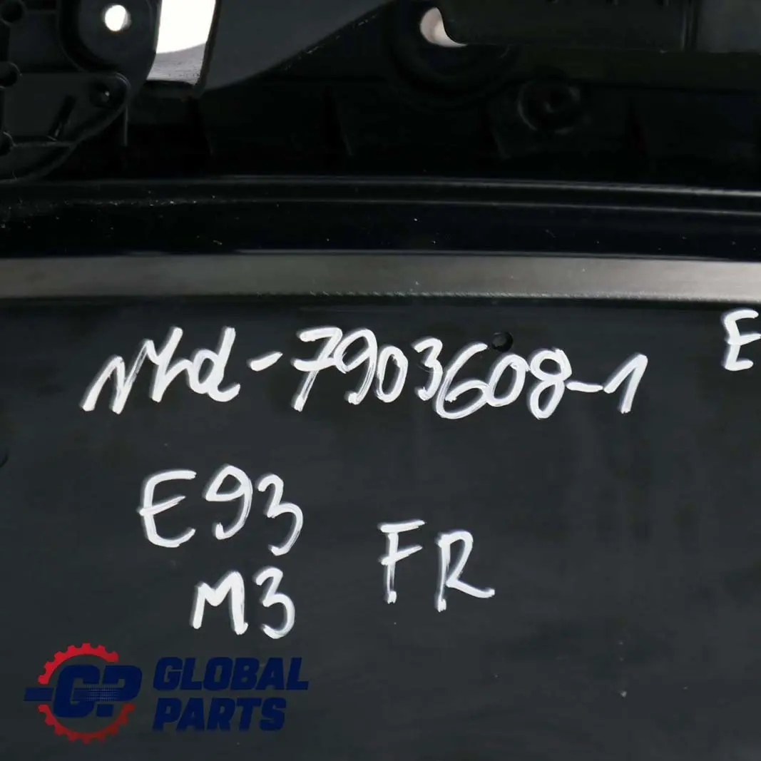 BMW 3 Series E92 E93 1 M3 Front Right O/S Door Card Lining Trim Leather Black - SKU rhd-7903608-1 - Part number 7903608