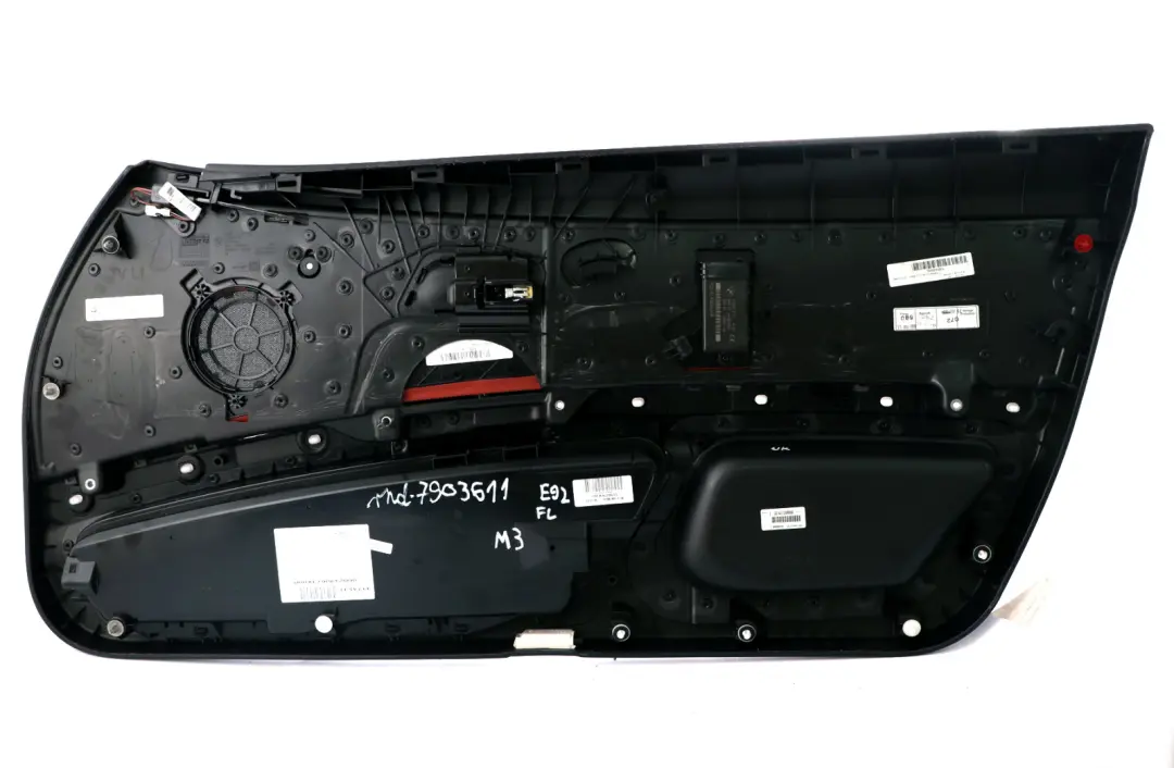 Front Left N/S Door Card Lining Trim Leather Red to BMW 3 Series E92 E93 M3 with Part number 7903611 BMW 3 Series E92 E93 M3 Front Left N/S Door Card Lining Trim Leather Red - SKU rhd-7903611 - Part number 7903611