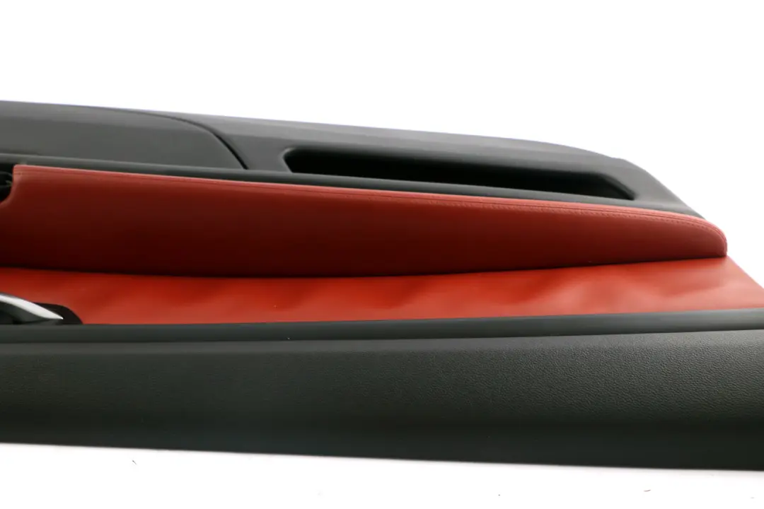 Front Left N/S Door Card Lining Trim Leather Red to BMW 3 Series E92 E93 M3 with Part number 7903611 BMW 3 Series E92 E93 M3 Front Left N/S Door Card Lining Trim Leather Red - SKU rhd-7903611 - Part number 7903611