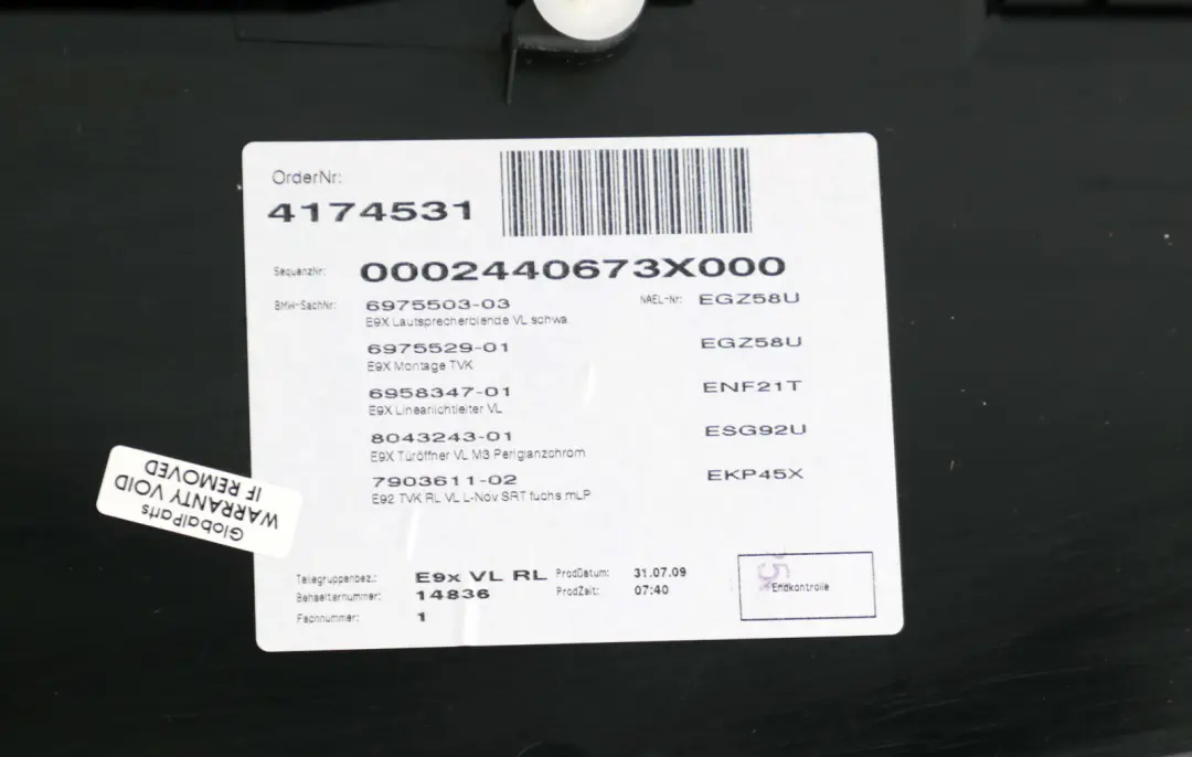 Front Left N/S Door Card Lining Trim Leather Red to BMW 3 Series E92 E93 M3 with Part number 7903611 BMW 3 Series E92 E93 M3 Front Left N/S Door Card Lining Trim Leather Red - SKU rhd-7903611 - Part number 7903611