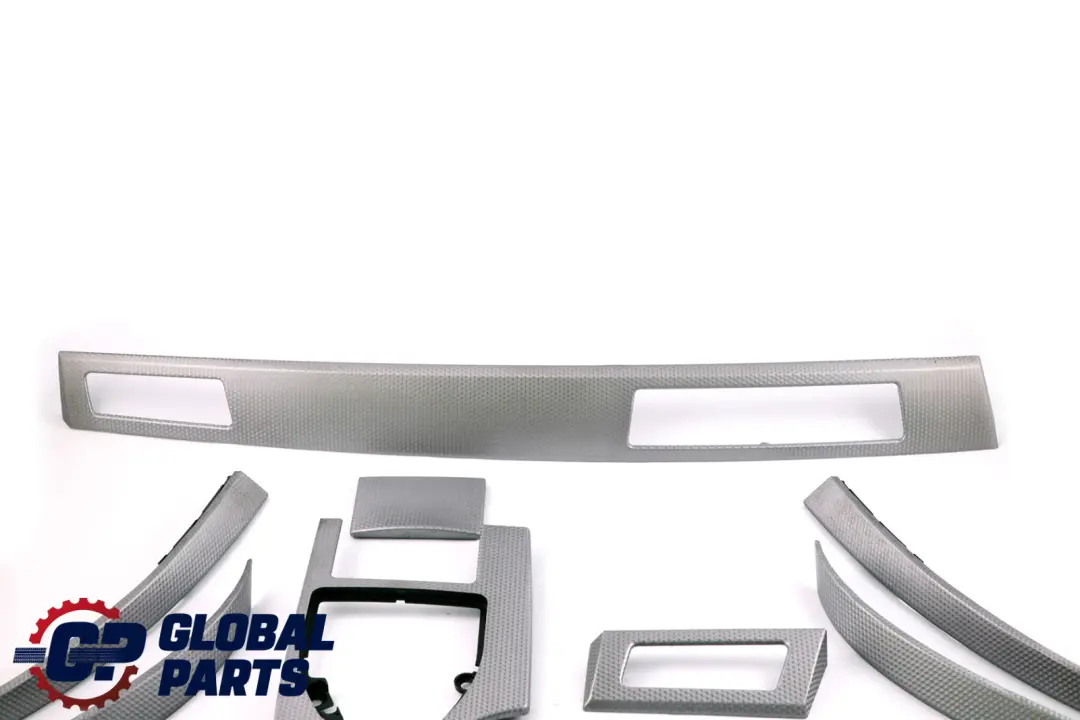 Set Strip Dashboard Interior Trim Alu Cube Pure to BMW 5 Series E60 E61 M Sport with Part number 7905346 BMW 5 Series E60 E61 M Sport Set Strip Dashboard Interior Trim Alu Cube Pure - SKU rhd-7905346 - Part number 7905346