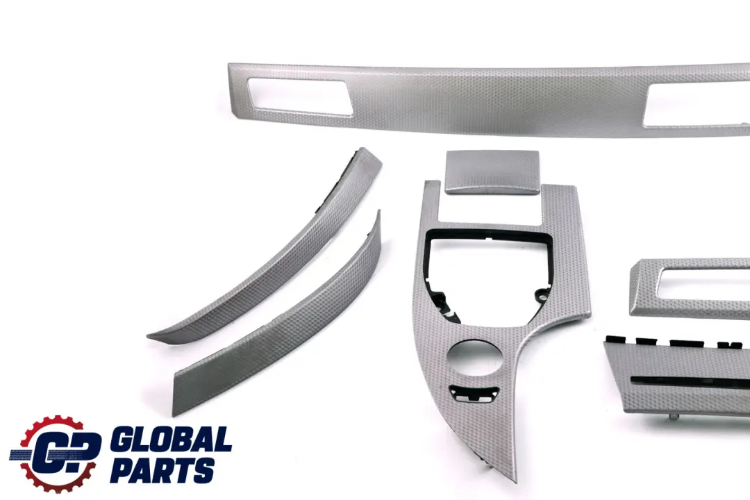 Set Strip Dashboard Interior Trim Alu Cube Pure to BMW 5 Series E60 E61 M Sport with Part number 7905346 BMW 5 Series E60 E61 M Sport Set Strip Dashboard Interior Trim Alu Cube Pure - SKU rhd-7905346 - Part number 7905346