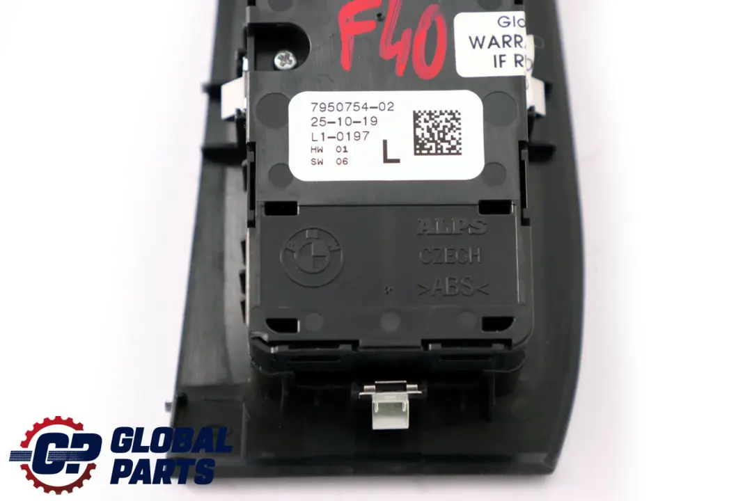 Door Window Lifter Switch Control Operating Unit to BMW 1 Series F40 with Part number 7950754 BMW 1 Series F40 Door Window Lifter Switch Control Operating Unit - SKU rhd-7950754 - Part number 7950754