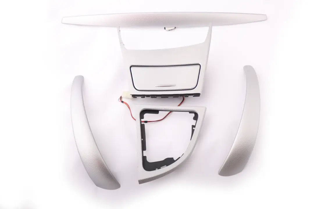 Ashtray Interior Trim Set Dashboard Glacier Silver to BMW 1 Series 3 E81 E82 E88 with Part number 8037456 BMW 1 Series 3 E81 E82 E88 Ashtray Interior Trim Set Dashboard Glacier Silver - SKU rhd-8037456-3 - Part number 8037456