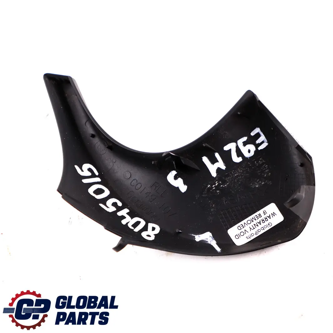 BMW 3 Series E92 E93 M3 Left Cover Covering N/S Wing Mirror Black - SKU rhd-8045015 - Part number 8045015