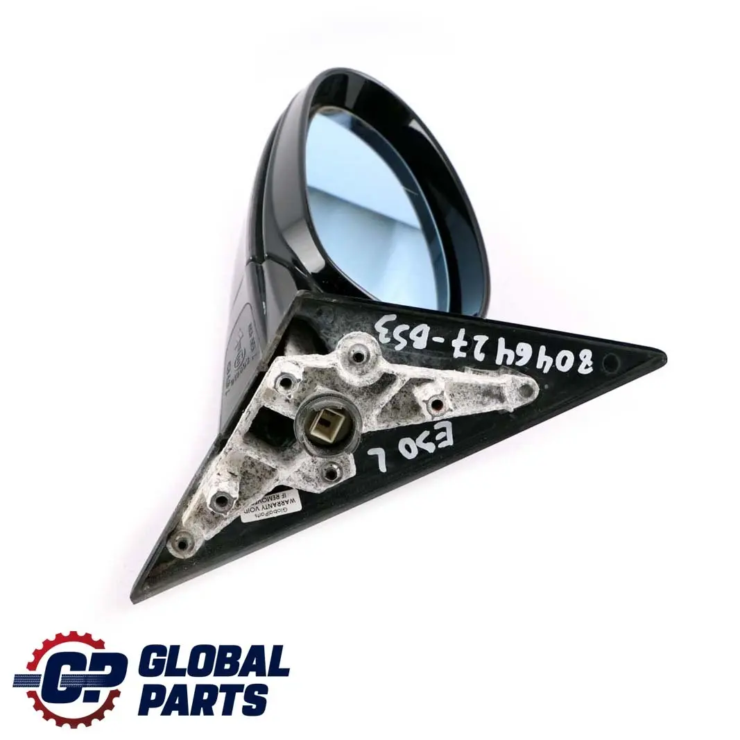 £BMW 3 Series 3 E90 M Sport High Gloss Heated Left Wing Mirror Black Sapphire to with Part number 8046427 £BMW 3 Series 3 E90 M Sport High Gloss Heated Left Wing Mirror Black Sapphire - SKU rhd-8046427-BS3 - Part number 8046427