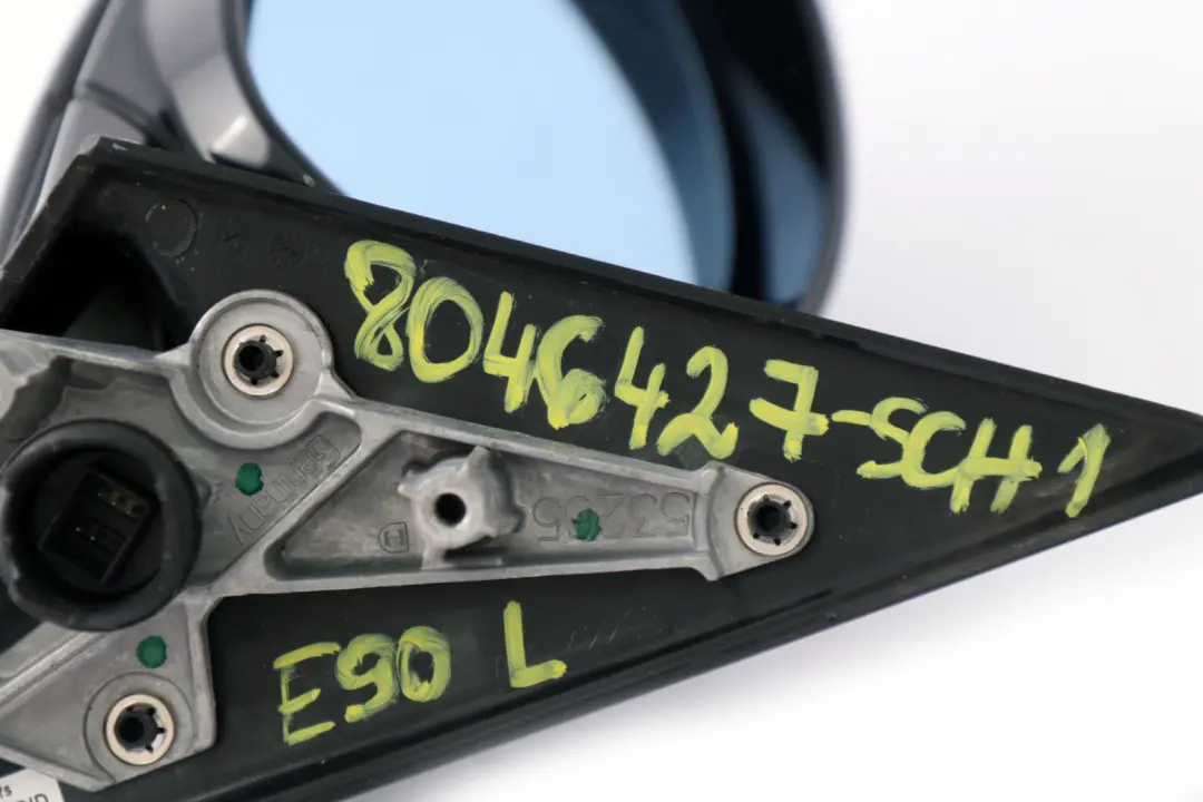 High Gloss Heated Left N/S Wing Mirror Schwarz Black to BMW 3 Series 1 E90 M Sport with Part number 8046427 BMW 3 Series 1 E90 M Sport High Gloss Heated Left N/S Wing Mirror Schwarz Black - SKU rhd-8046427-SCH1 - Part number 8046427