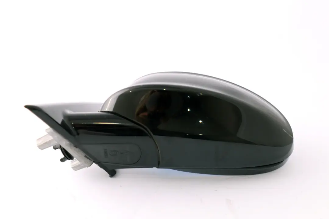 BMW 3 Series 1 E90 M Sport High Gloss Heated Left N/S Wing Mirror Schwarz Black - SKU rhd-8046427-SCH1 - Part number 8046427
