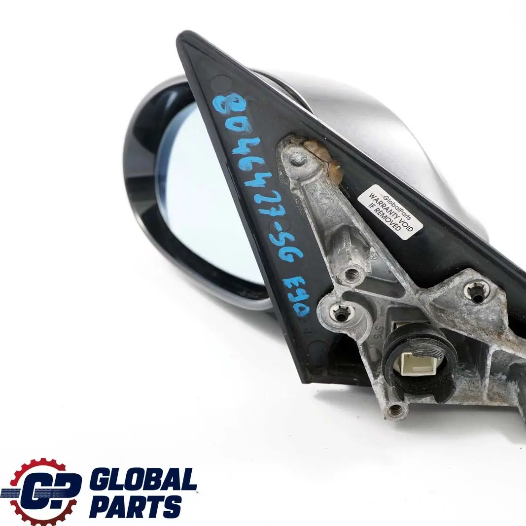 BMW 3 Series E90 M Sport High Gloss Left N/S Wing Mirror Sparkling Graphite A22 - SKU rhd-8046427-SG - Part number 8046427