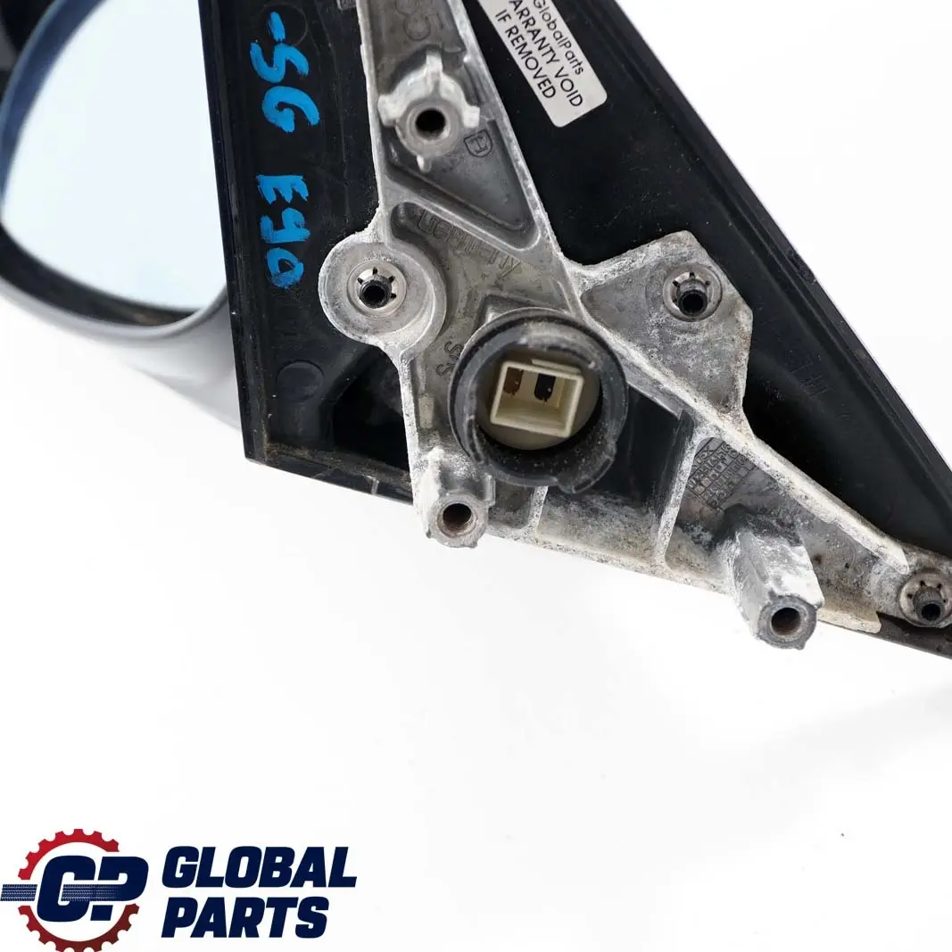 BMW 3 Series E90 M Sport High Gloss Left N/S Wing Mirror Sparkling Graphite A22 - SKU rhd-8046427-SG - Part number 8046427