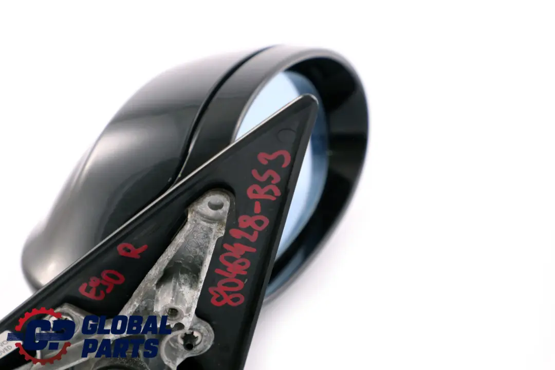 BMW 3 Series 3 E90 M Sport High Gloss Right Wing Mirror O/S Black Sapphire 475 - SKU rhd-8046428-BS3 - Part number 8046428