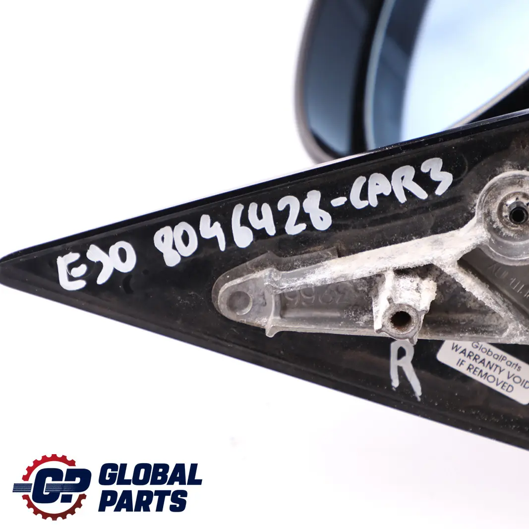 High Gloss Heated Right O/S Wing Mirror Carbon Black to BMW 3 E90 E91 M Sport with Part number 8046428 BMW 3 E90 E91 M Sport High Gloss Heated Right O/S Wing Mirror Carbon Black - SKU rhd-8046428-CAR3 - Part number 8046428