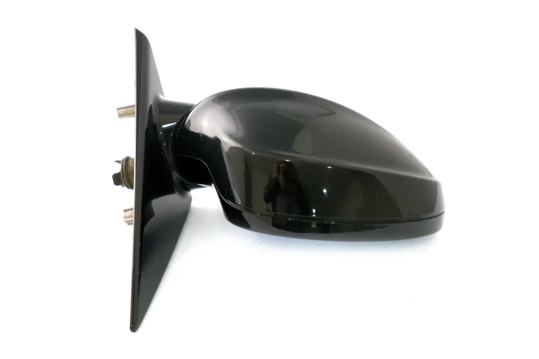 BMW 3 Series E90 M Sport High Gloss Heated Right O/S Wing Mirror Schwarz Black - SKU rhd-8046428-SCH1 - Part number 8046428
