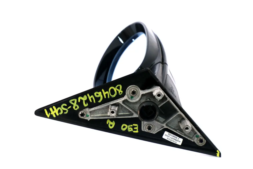 BMW 3 Series E90 M Sport High Gloss Heated Right O/S Wing Mirror Schwarz Black - SKU rhd-8046428-SCH1 - Part number 8046428