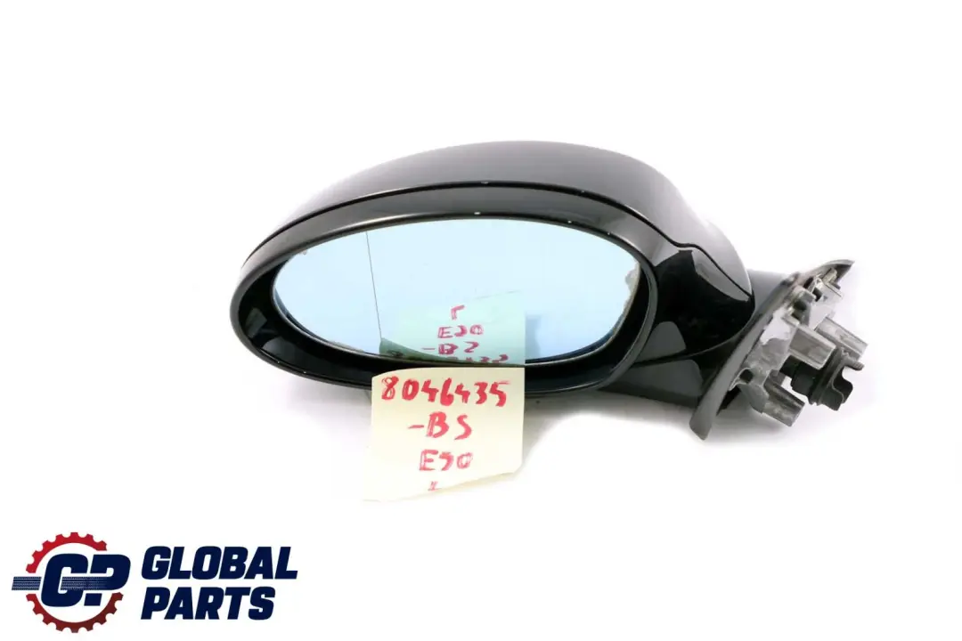 BMW 3 Series E90 M Sport Power Fold Left Wing Mirror N/S Black Sapphire 475 - SKU rhd-8046435-BS - Part number 8046435
