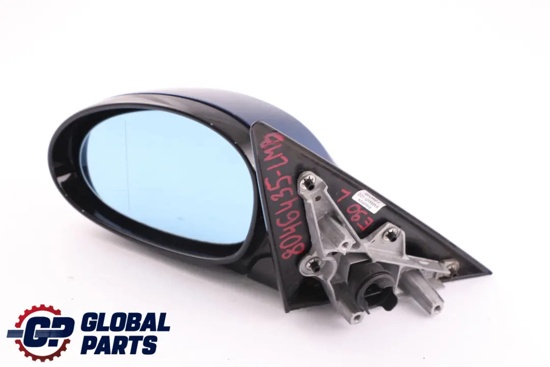 BMW 3 Series E90 M Sport Power Fold Left Wing Mirror N/S Le Mans Blau Blue 381 - SKU rhd-8046435-LMB - Part number 8046435