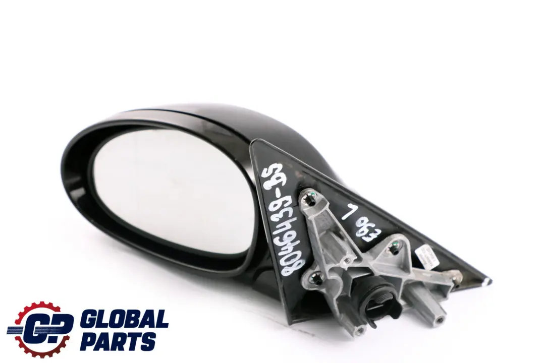 BMW 3 Series E90 M Sport High Gloss Auto Dip Left N/S Wing Mirror Black Sapphire - SKU rhd-8046439-BS - Part number 8046439