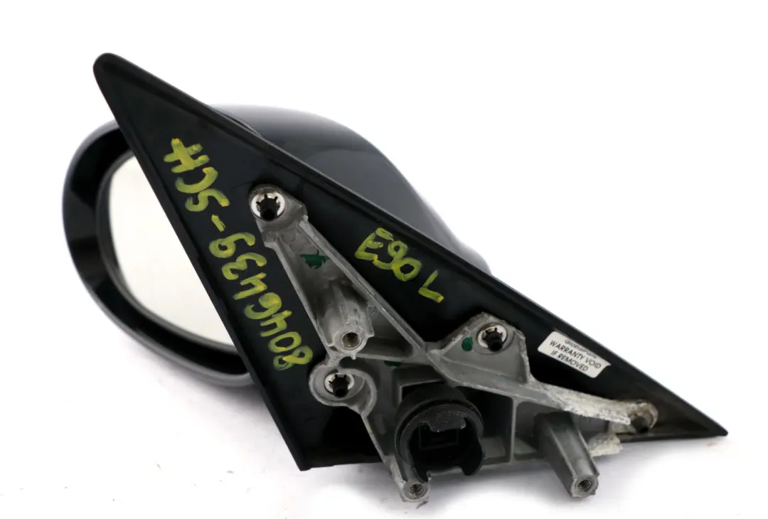 BMW 3 Series E90 M Sport High Gloss Auto Dip Left N/S Wing Mirror Schwarz Black - SKU rhd-8046439-SCH - Part number 8046439