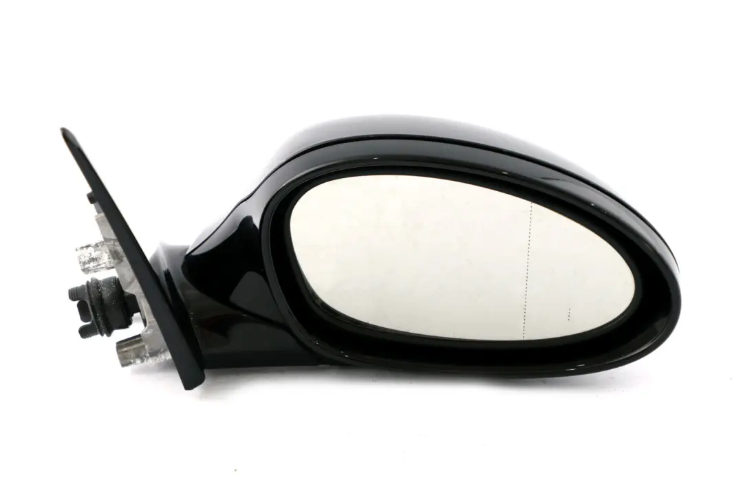 BMW 3 Series E90 M Sport High Gloss Auto Dip Right O/S Wing Mirror Schwarz Black - SKU rhd-8046440-SCH - Part number 8046440