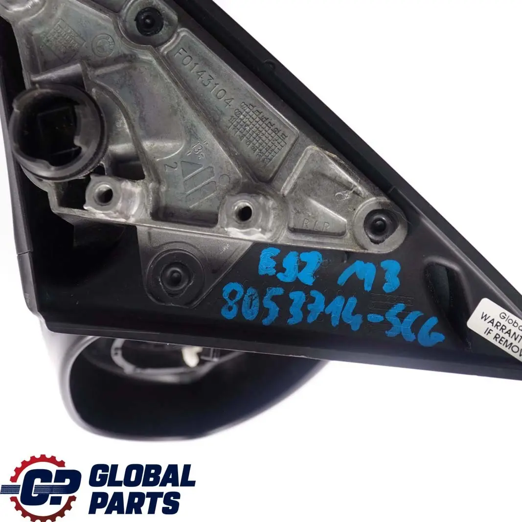 BMW 3 E92 E93 M3 Power Fold Right Mirror Wing O/S Heated Memory Spacegrau Grey - SKU rhd-8053714-SCG - Part number 8053714