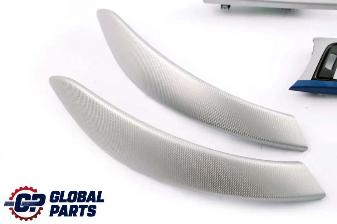 Set Interior Trim Strip Dashboard Cover Hexagon Alu Blue Matt to BMW 3 Series F30 with Part number 8064251 BMW 3 Series F30 Set Interior Trim Strip Dashboard Cover Hexagon Alu Blue Matt - SKU rhd-8064251 - Part number 8064251