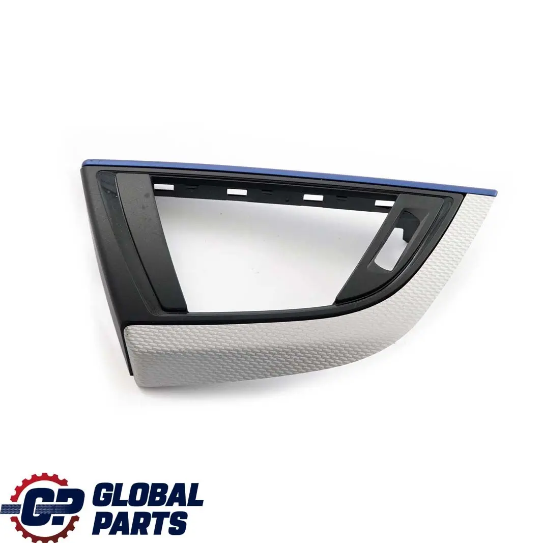 Trim Panel Dashboard Cover Driver Alu Hexagonal Blue Matt to BMW 1 2 F20 F21 F22 with Part number 8064261 BMW 1 2 F20 F21 F22 Trim Panel Dashboard Cover Driver Alu Hexagonal Blue Matt - SKU rhd-8064261 - Part number 8064261