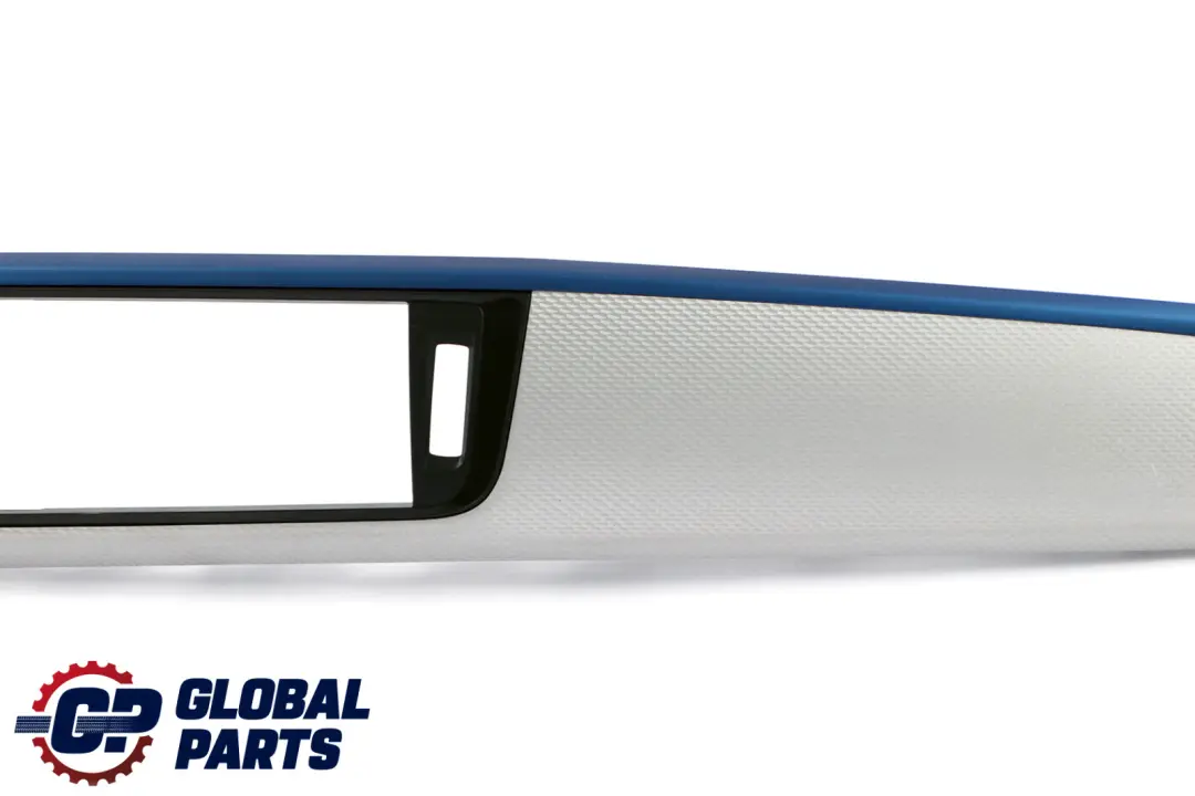BMW 1 Series F20 F21 LCI Trim Panel Dashboard Cover Aluminium Hexagon Blue Matt - SKU rhd-8073764-1 - Part number 8073764
