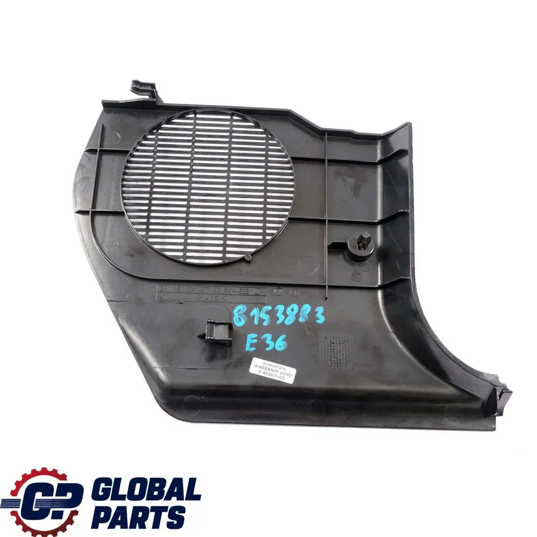Front Left N/S Leg Room Footwell Speaker Trim Panel to BMW 3 E36 Saloon Touring with Part number 8153883 BMW 3 E36 Saloon Touring Front Left N/S Leg Room Footwell Speaker Trim Panel - SKU rhd-8153883 - Part number 8153883