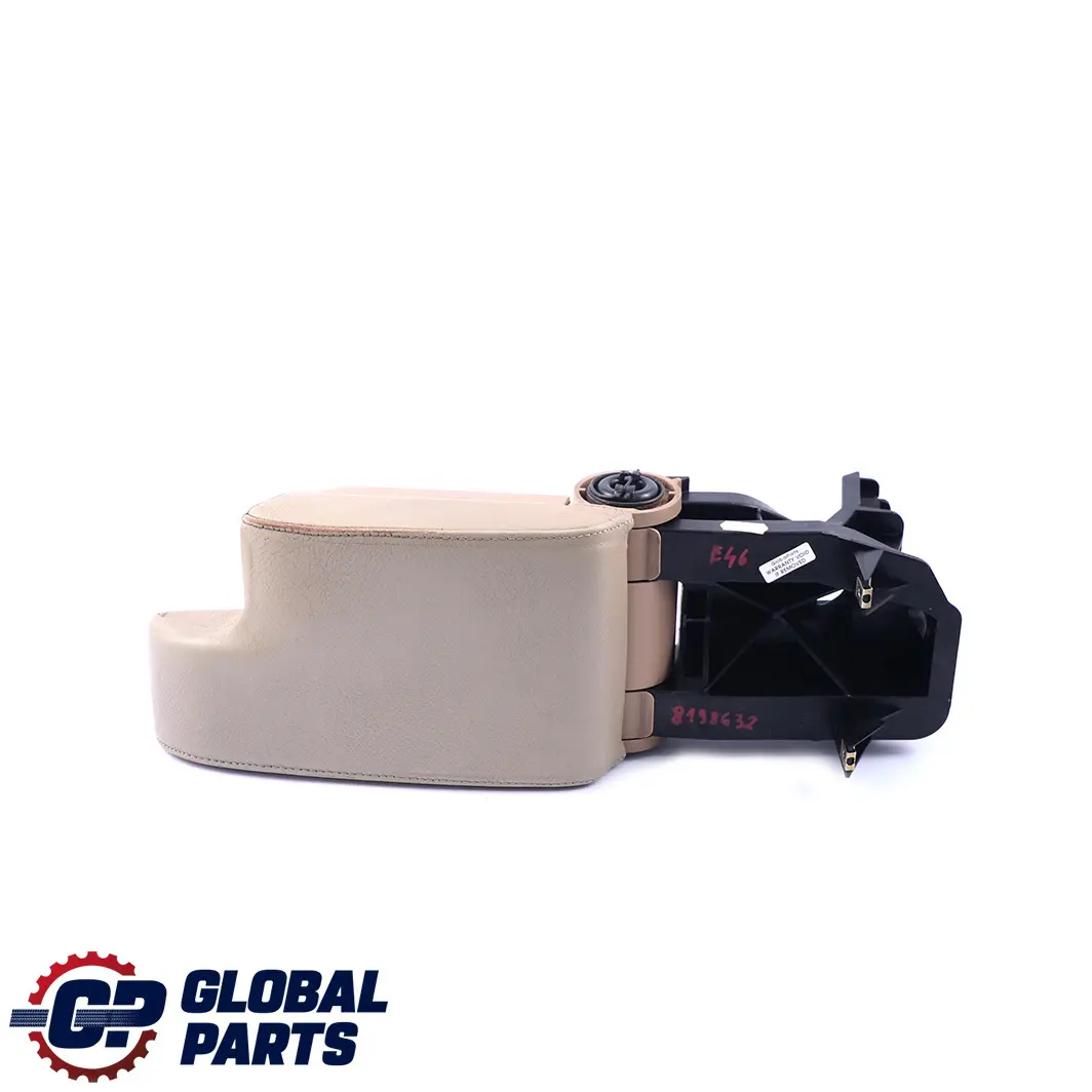 Beige Centre Console Leather Armrest to BMW 3 Series E46 with Part number 8198632 BMW 3 Series E46 Beige Centre Console Leather Armrest - SKU rhd-8198632 - Part number 8198632