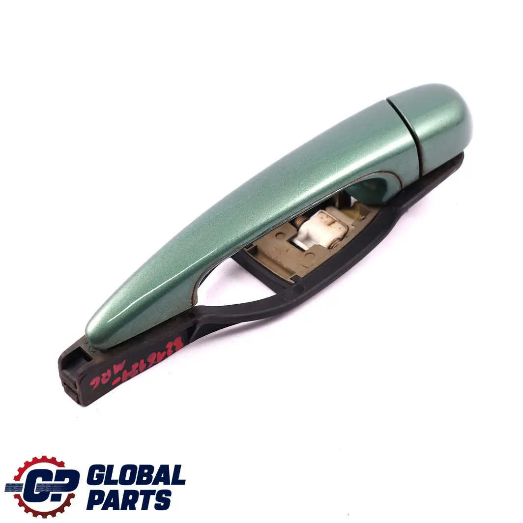 BMW 3 E46 Saloon Outside Door Handle Front Left N/S Meergruen Sea Green 393 - SKU rhd-8216121-MRG - Part number 8216121