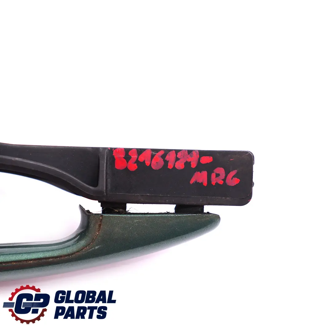Outside Door Handle Front Left N/S Meergruen Sea Green 393 to BMW 3 E46 Saloon with Part number 8216121 BMW 3 E46 Saloon Outside Door Handle Front Left N/S Meergruen Sea Green 393 - SKU rhd-8216121-MRG - Part number 8216121