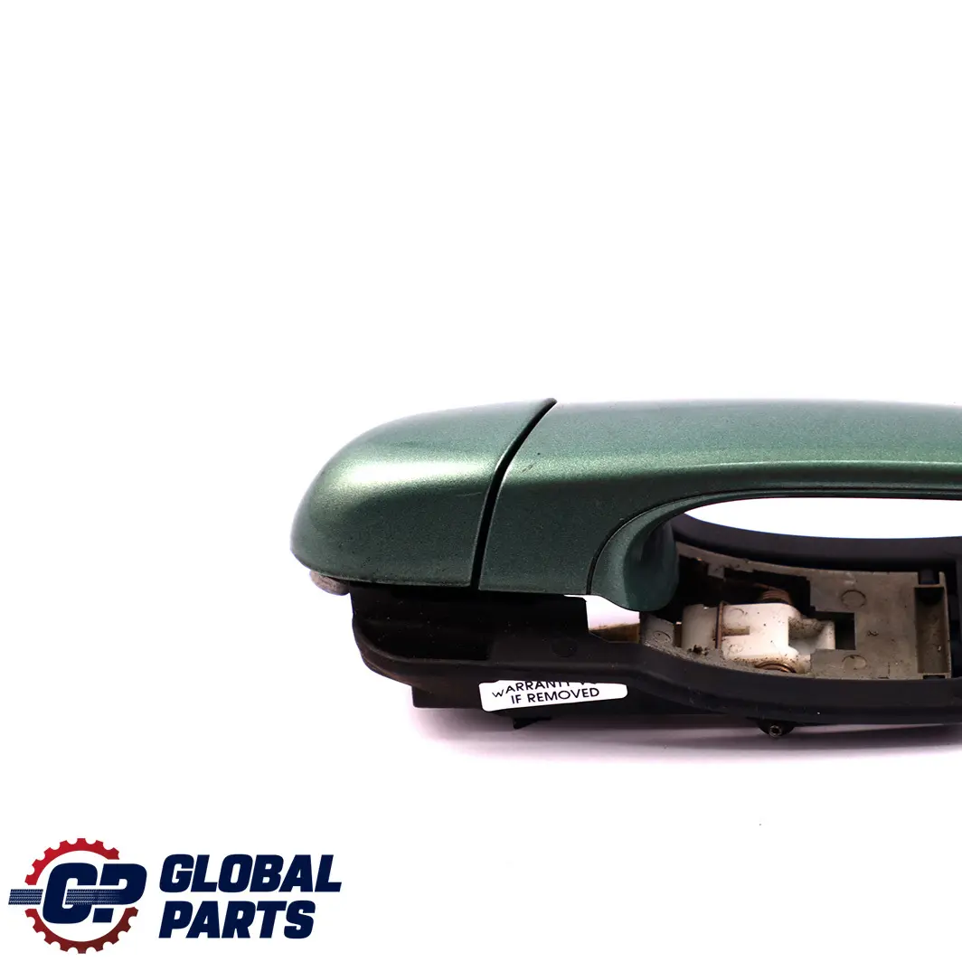 Outside Door Handle Rear Left N/S Meergruen Sea Green 393 to BMW 3 E46 Saloon with Part number 8216121 BMW 3 E46 Saloon Outside Door Handle Rear Left N/S Meergruen Sea Green 393 - SKU rhd-8216121-MRG1 - Part number 8216121