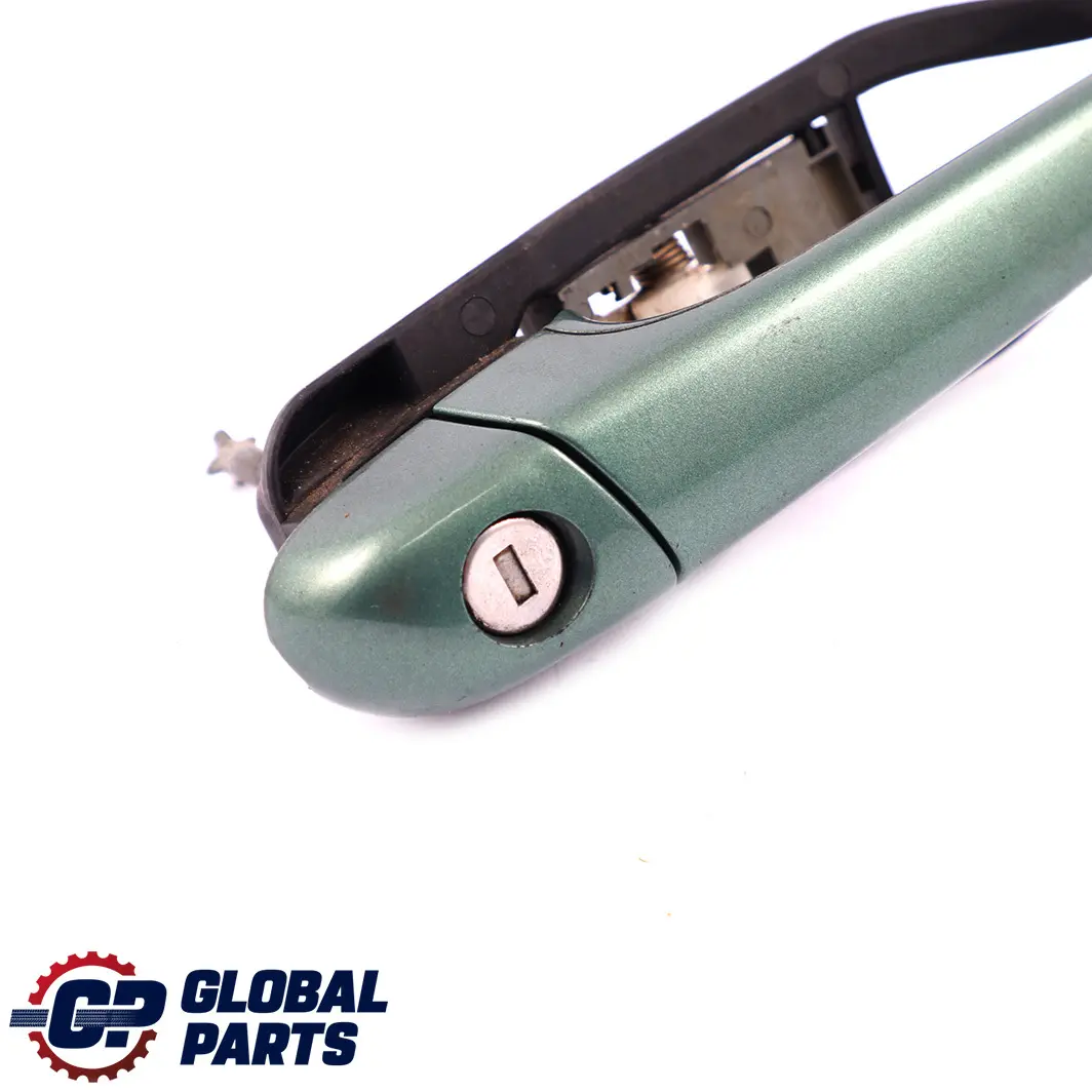 Outside Door Handle Front Right O/S Meergruen Sea Green 393 to BMW 3 E46 Saloon with Part number 8216122 BMW 3 E46 Saloon Outside Door Handle Front Right O/S Meergruen Sea Green 393 - SKU rhd-8216122-MRG - Part number 8216122