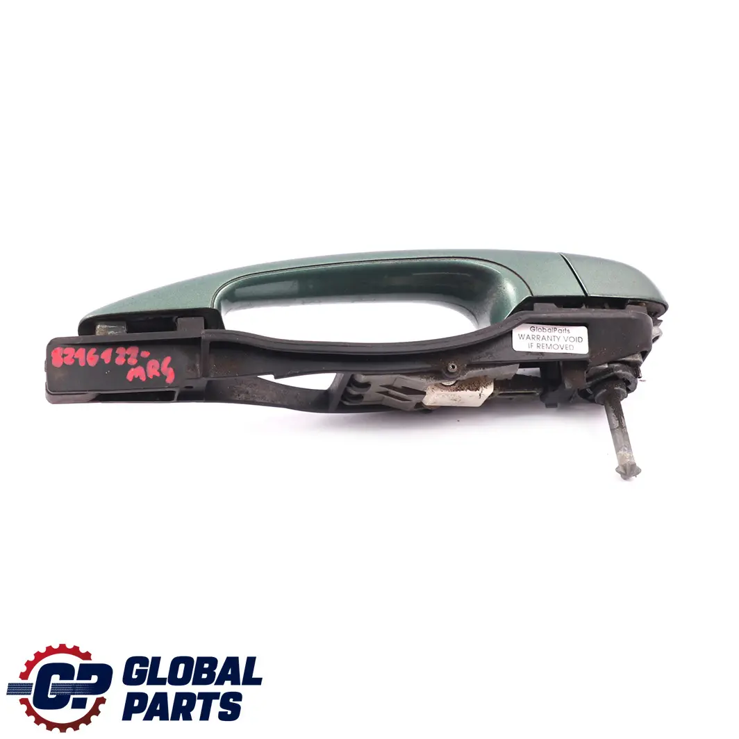 Outside Door Handle Front Right O/S Meergruen Sea Green 393 to BMW 3 E46 Saloon with Part number 8216122 BMW 3 E46 Saloon Outside Door Handle Front Right O/S Meergruen Sea Green 393 - SKU rhd-8216122-MRG - Part number 8216122