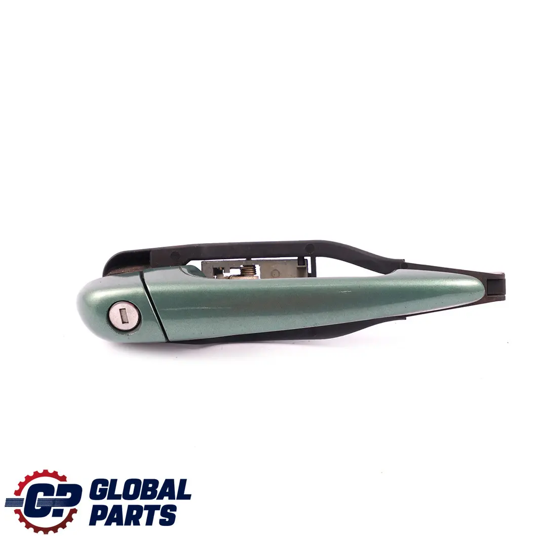 Outside Door Handle Front Right O/S Meergruen Sea Green 393 to BMW 3 E46 Saloon with Part number 8216122 BMW 3 E46 Saloon Outside Door Handle Front Right O/S Meergruen Sea Green 393 - SKU rhd-8216122-MRG - Part number 8216122