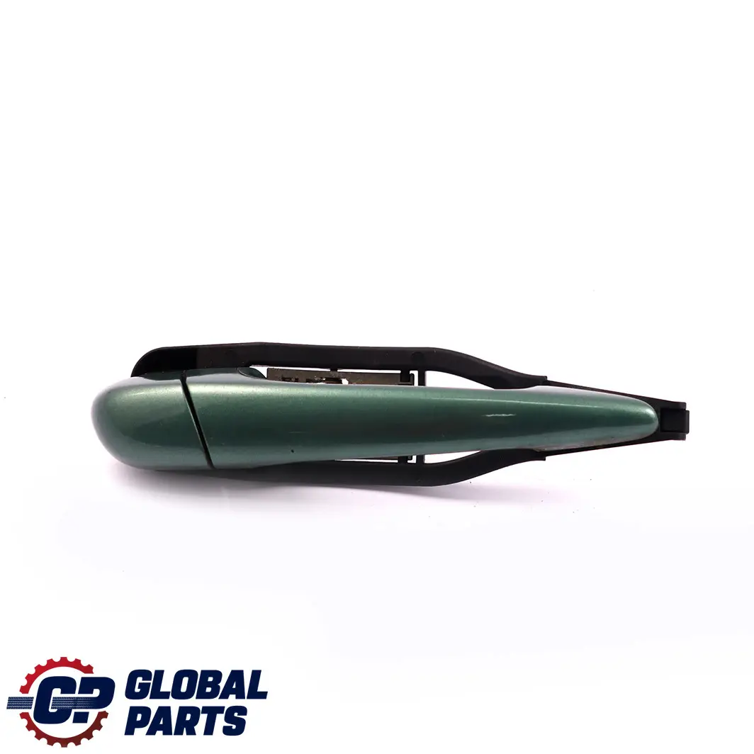 Outside Door Handle Rear Right O/S Meergruen Sea Green 393 to BMW 3 E46 Saloon with Part number 8216122 BMW 3 E46 Saloon Outside Door Handle Rear Right O/S Meergruen Sea Green 393 - SKU rhd-8216122-MRG1 - Part number 8216122