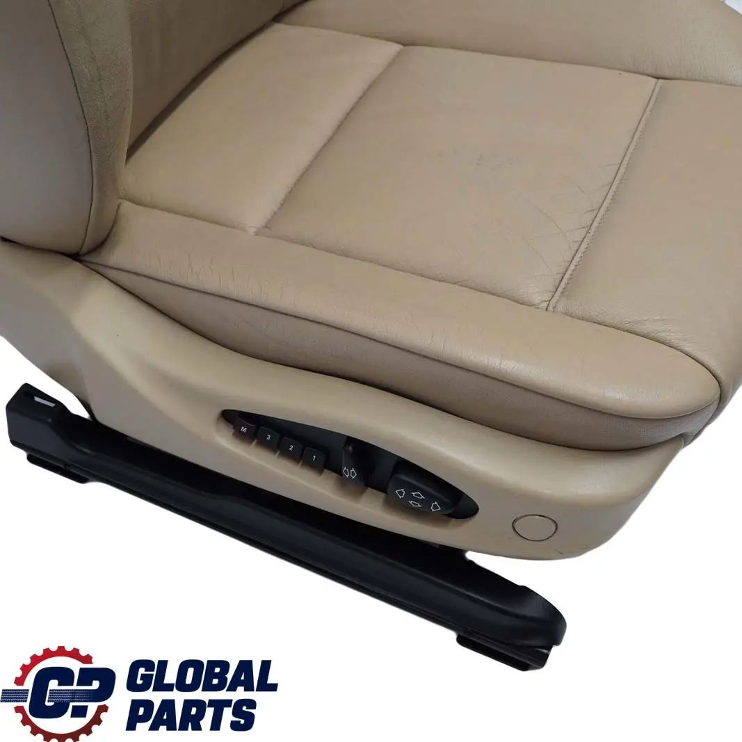 Front Right O/S Beige Leather Seat Driver Side Memory to BMW E46 Saloon Touring with Part number 8234938 BMW E46 Saloon Touring Front Right O/S Beige Leather Seat Driver Side Memory - SKU rhd-8234938 - Part number 8234938