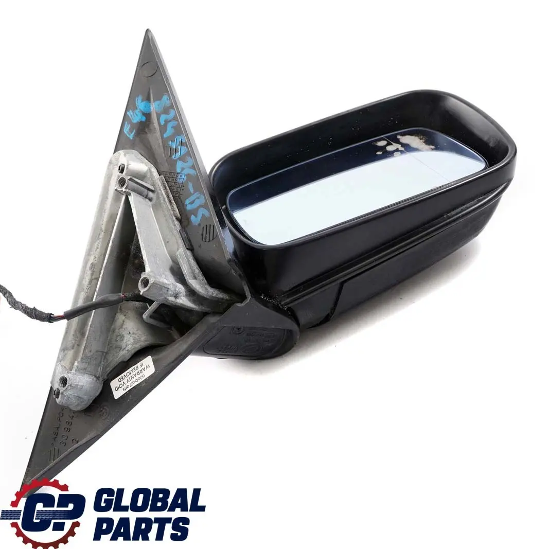 Heated Outside Right O/S Wing Mirror Black Sapphire 475 to BMW 3 Series E46 with Part number 8245126 BMW 3 Series E46 Heated Outside Right O/S Wing Mirror Black Sapphire 475 - SKU rhd-8245126-BS - Part number 8245126
