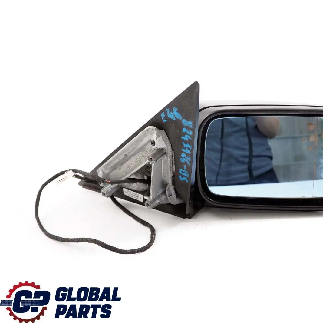 BMW 3 Series E46 Heated Outside Right O/S Wing Mirror Black Sapphire 475 - SKU rhd-8245126-BS - Part number 8245126