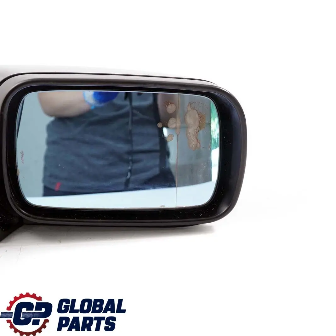 BMW 3 Series E46 Heated Outside Right O/S Wing Mirror Black Sapphire 475 - SKU rhd-8245126-BS - Part number 8245126