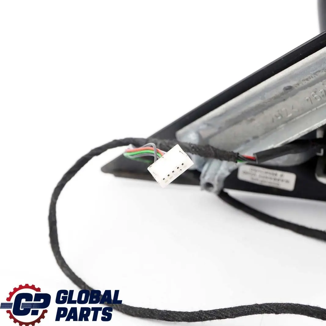 BMW 3 Series E46 Heated Outside Right O/S Wing Mirror Black Sapphire 475 - SKU rhd-8245126-BS - Part number 8245126