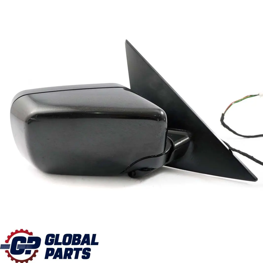 BMW 3 Series E46 Heated Outside Right O/S Wing Mirror Black Sapphire 475 - SKU rhd-8245126-BS - Part number 8245126