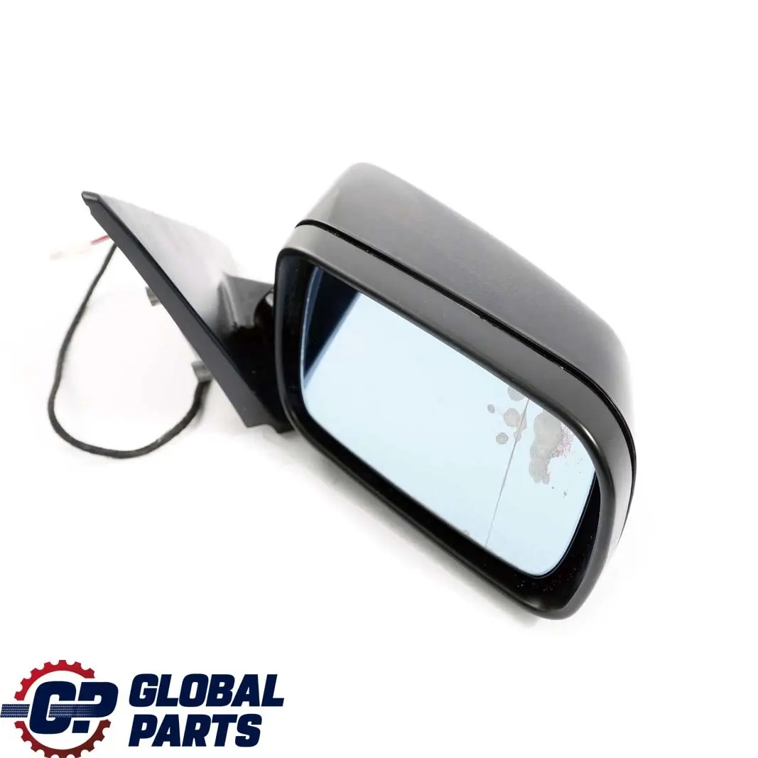 BMW 3 Series E46 Heated Outside Right O/S Wing Mirror Black Sapphire 475 - SKU rhd-8245126-BS - Part number 8245126