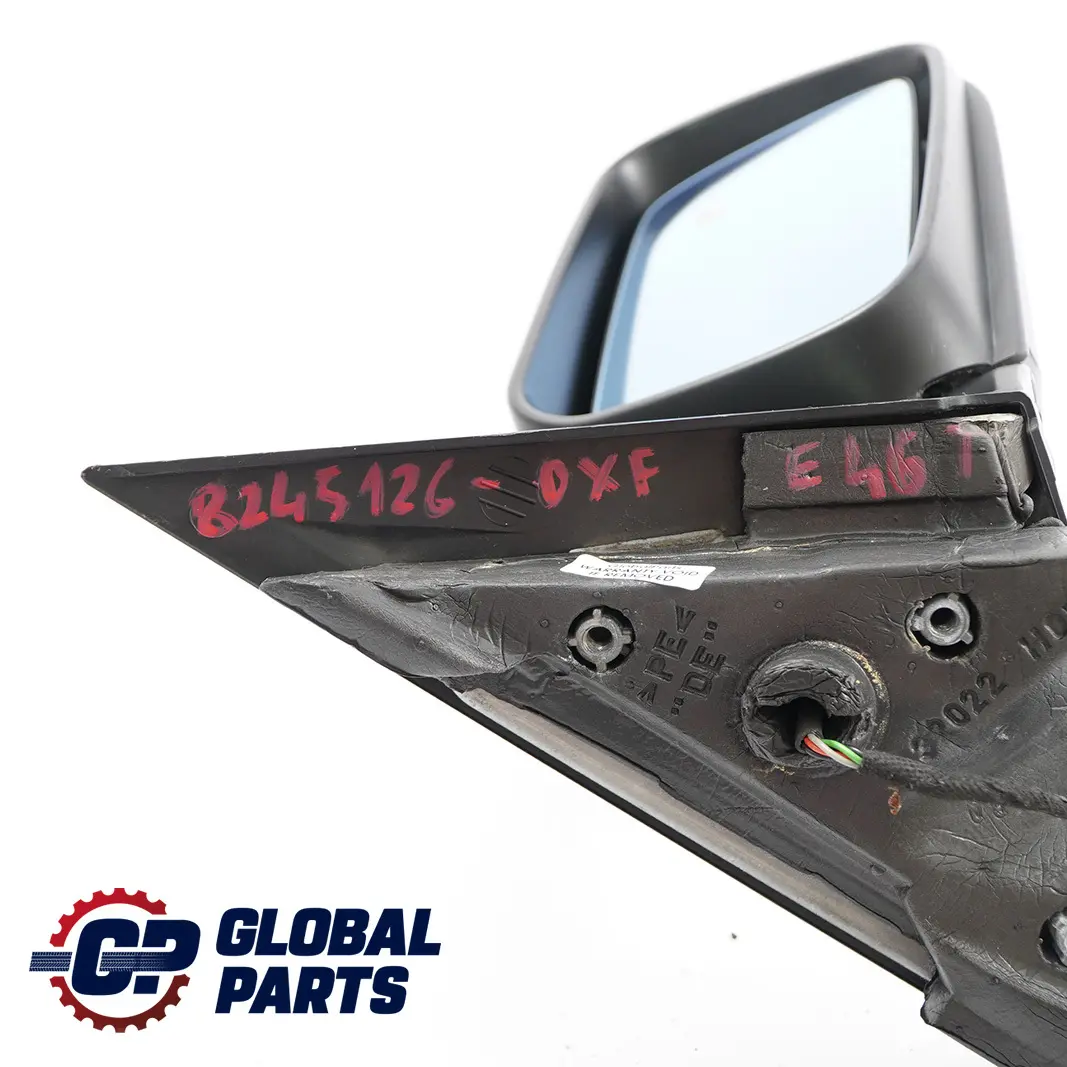 BMW E46 Heated Outside Right O/S Wing Mirror Oxfordgruen 2 Oxford Green - 430 - SKU rhd-8245126-OXF - Part number 8245126