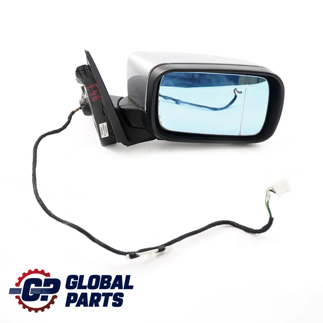 BMW 3 Series E46 Heated Outside Right O/S Wing Mirror Silbergrau Metallic - A08 - SKU rhd-8245126-SBG - Part number 8245126