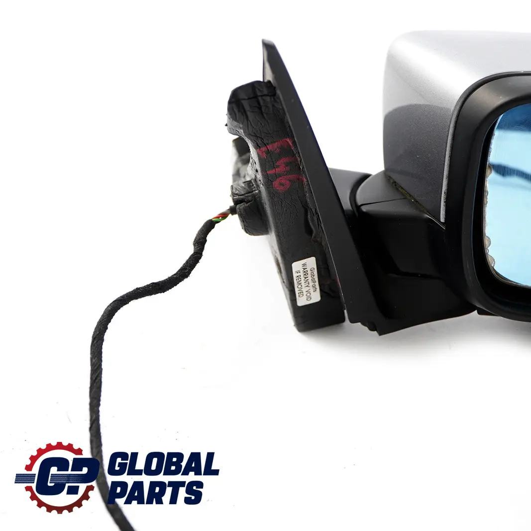 BMW 3 Series E46 Heated Outside Right O/S Wing Mirror Silbergrau Metallic - A08 - SKU rhd-8245126-SBG - Part number 8245126