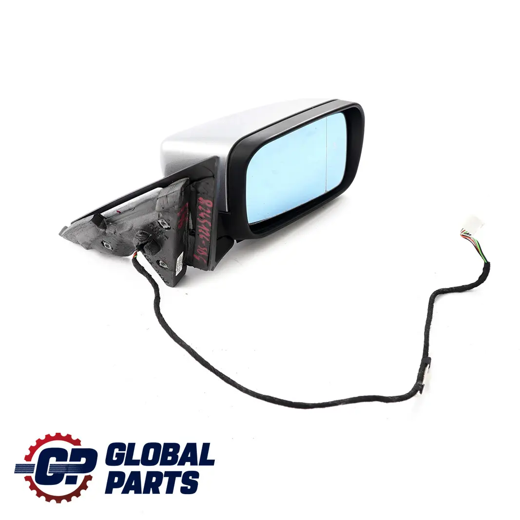BMW 3 Series E46 Heated Outside Right O/S Wing Mirror Silbergrau Metallic - A08 - SKU rhd-8245126-SBG - Part number 8245126