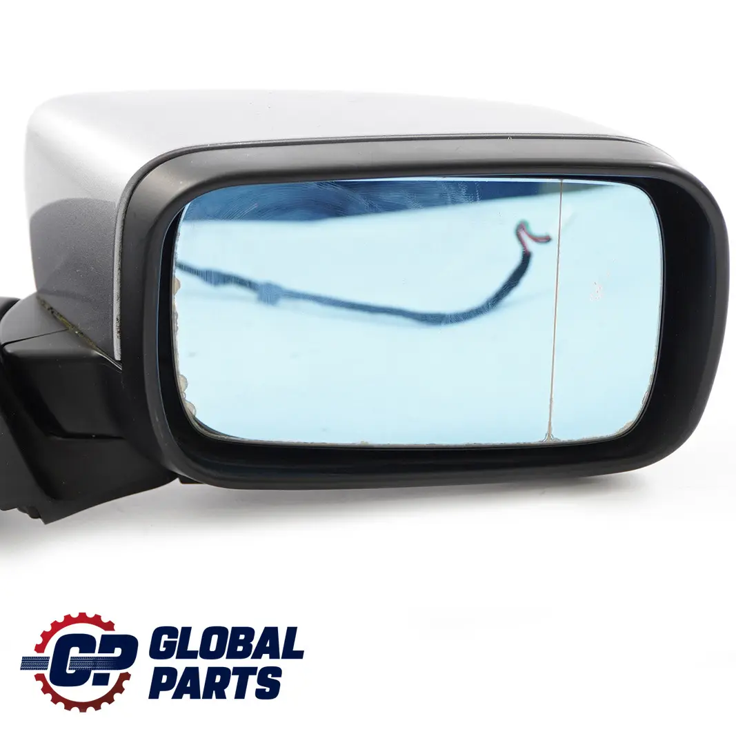 BMW 3 Series E46 Heated Outside Right O/S Wing Mirror Silbergrau Metallic - A08 - SKU rhd-8245126-SBG - Part number 8245126