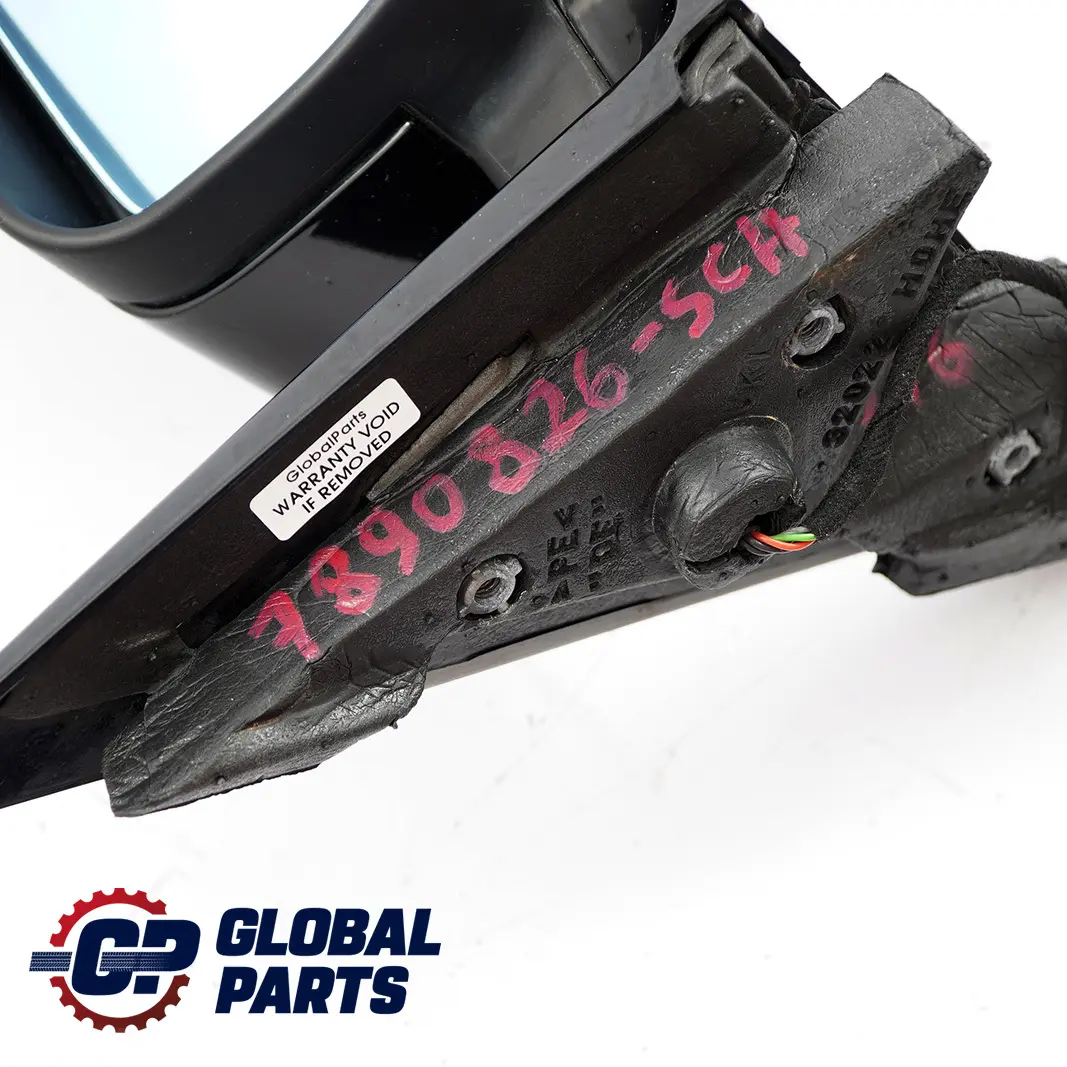 BMW 3 Series E46 Heated Outside Right O/S Wing Mirror Black Schwarz 2 - 668 - SKU rhd-8245126-SCH - Part number 8245126